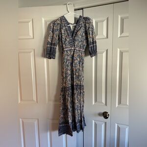 Vici Blue Floral Maxi Dress